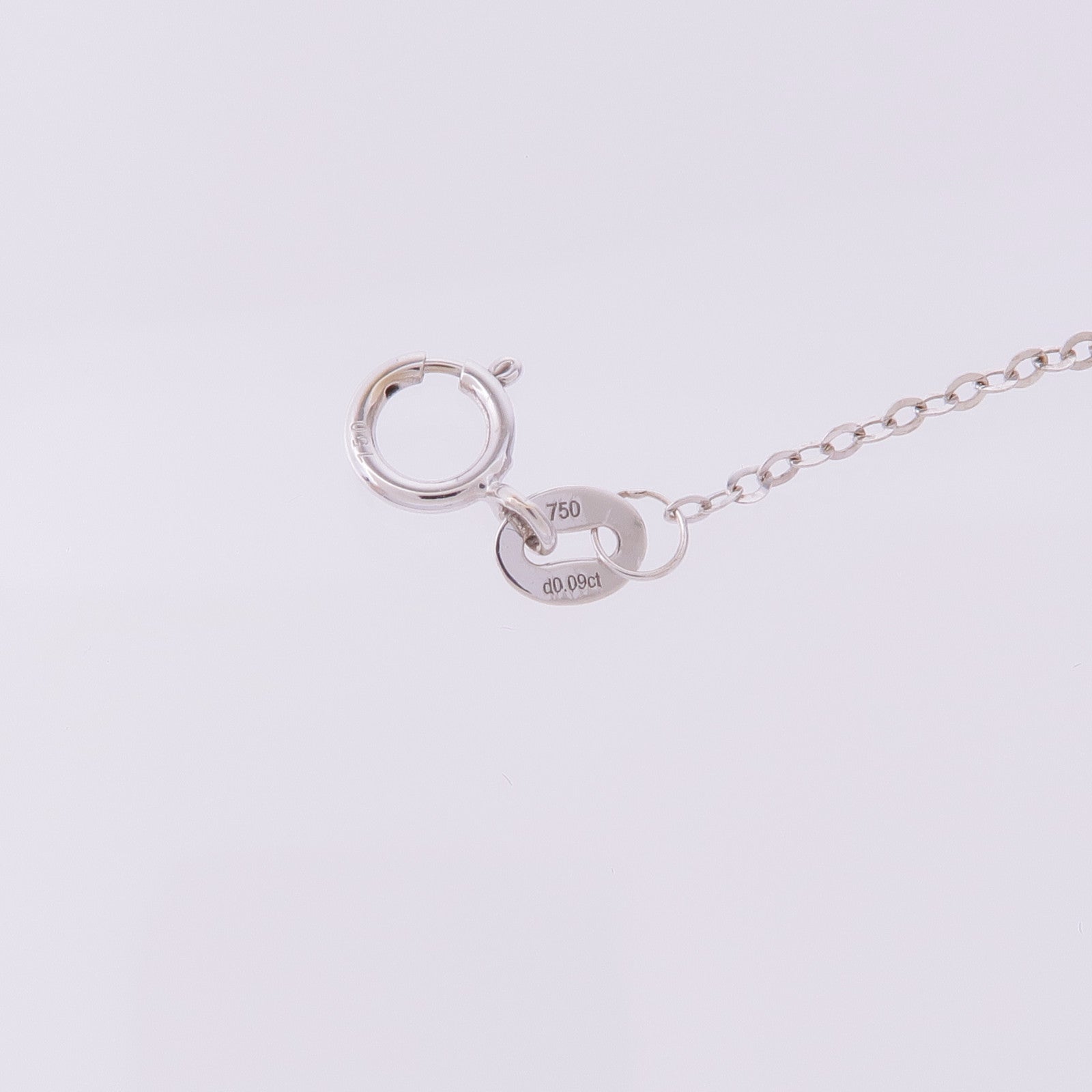 JEWELRY 18K白金Sapphire Diamond Necklace藍寶石/鑽石項鍊