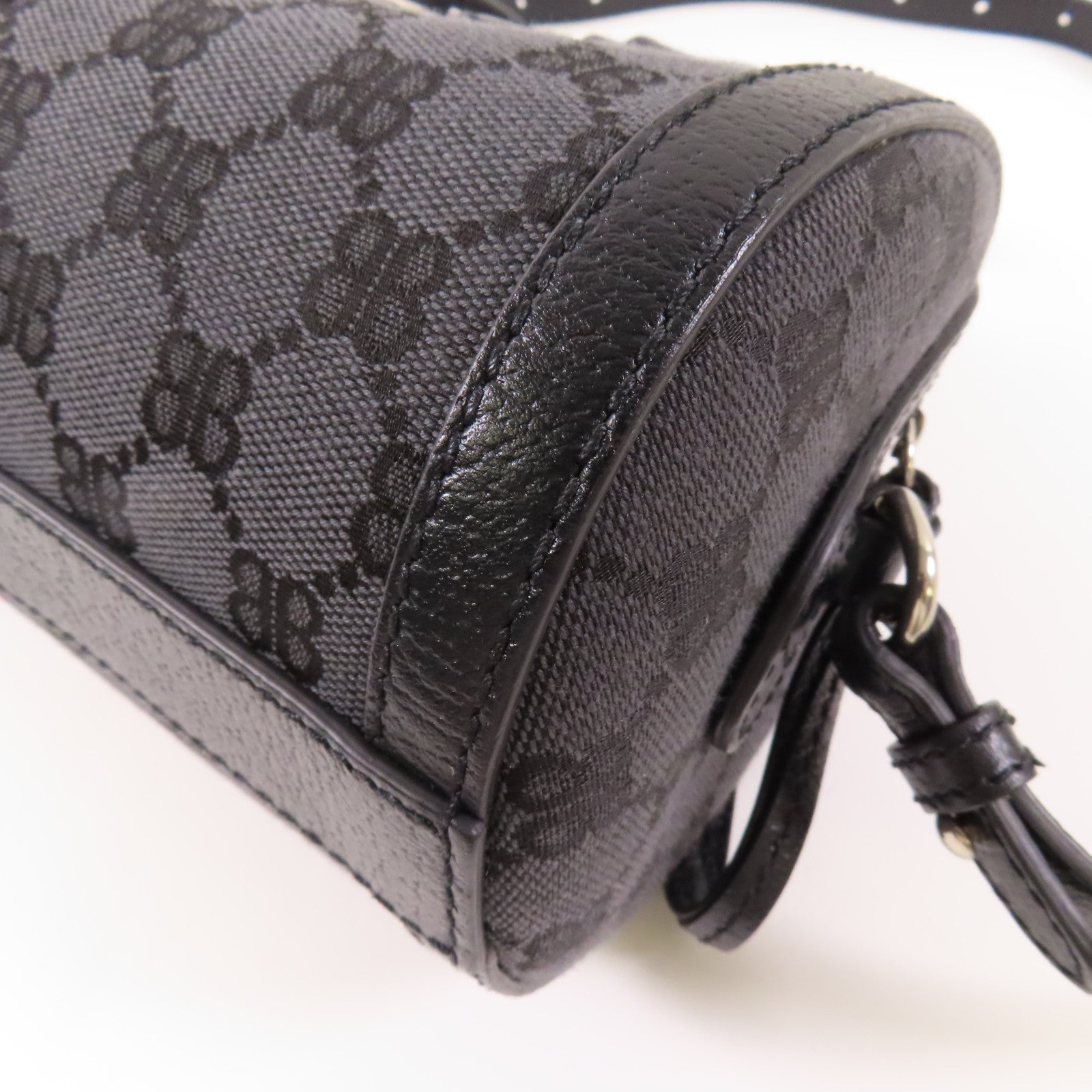BALENCIAGA 帆布Balenciaga X Gucci Hacker Project銀扣手挽肩背兩用袋