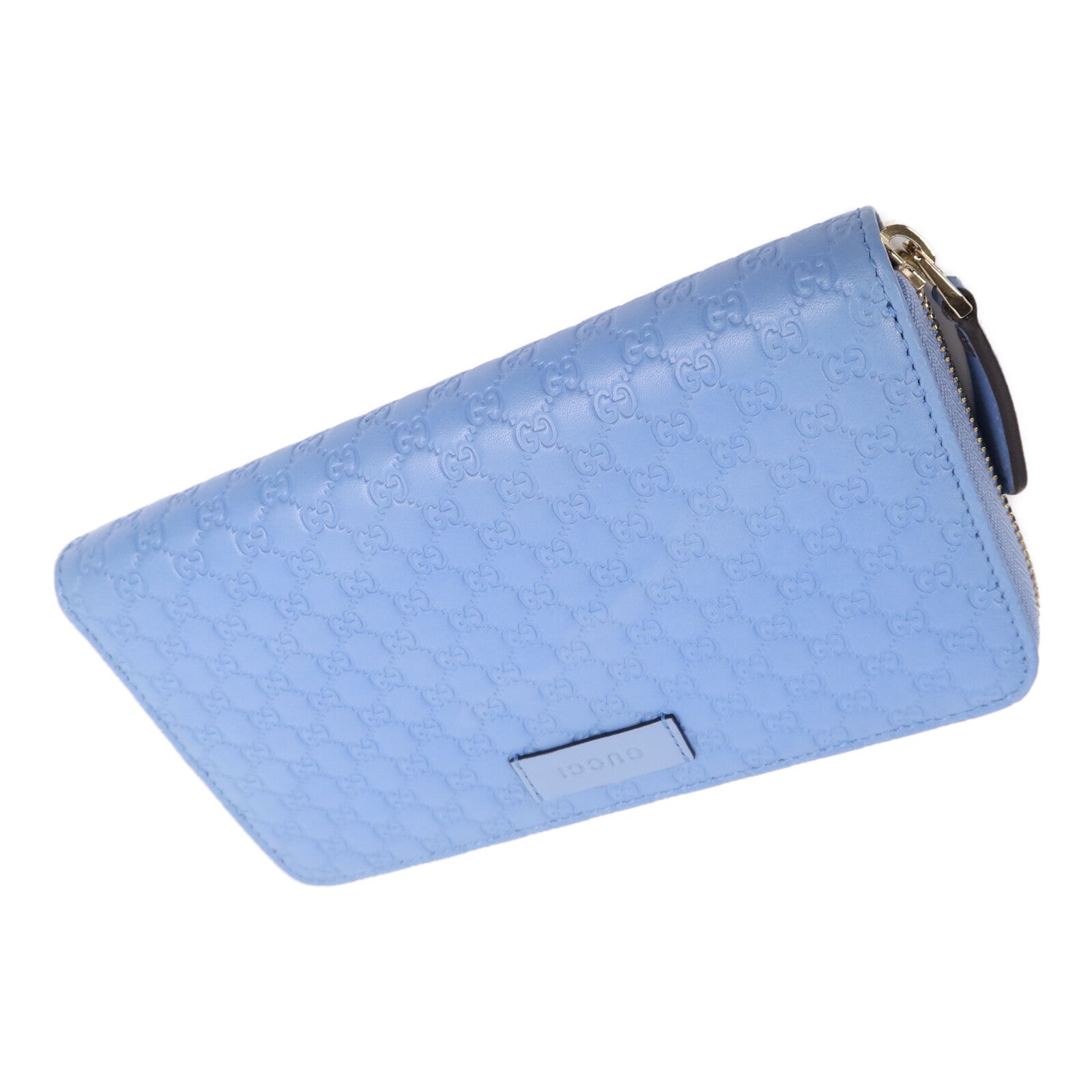 GUCCI 牛皮皮革Zipper Wallet金扣長錢包