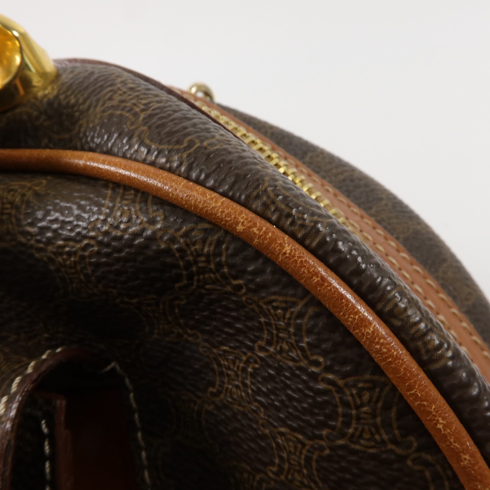 CELINE 塗層帆布Macadam Vintage Hand Bag手挽袋