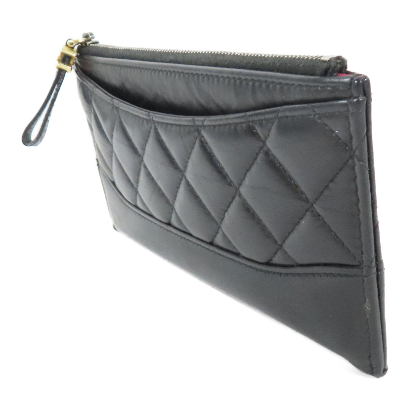 CHANEL【激減優惠】 牛皮皮革Long Wallet金扣長錢包