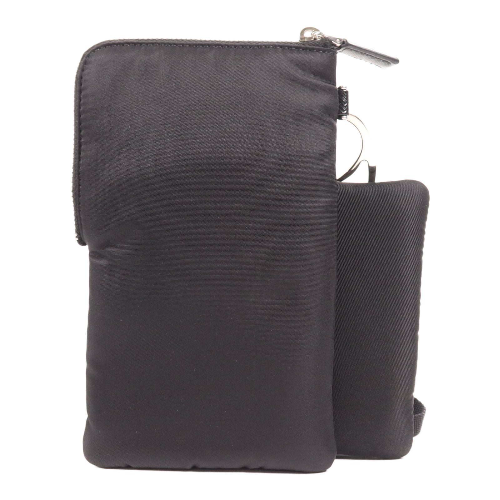 PRADA 尼龍SmartPhone Case銀扣肩背袋