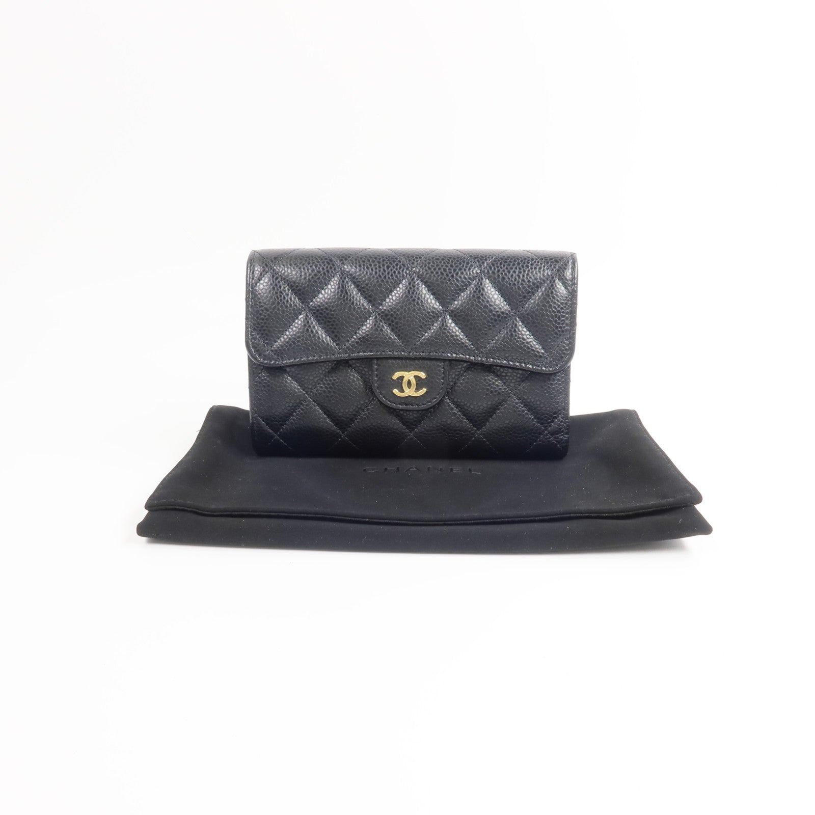 CHANEL 牛皮皮革Classic Medium Flap Wallet長錢包
