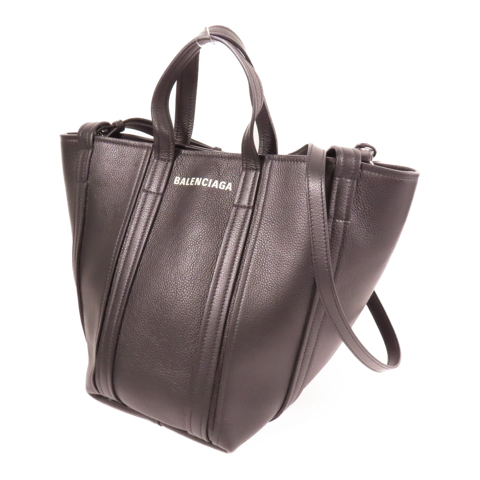 BALENCIAGA 牛皮皮革Everyday North South Tote銀扣手挽肩背兩用袋