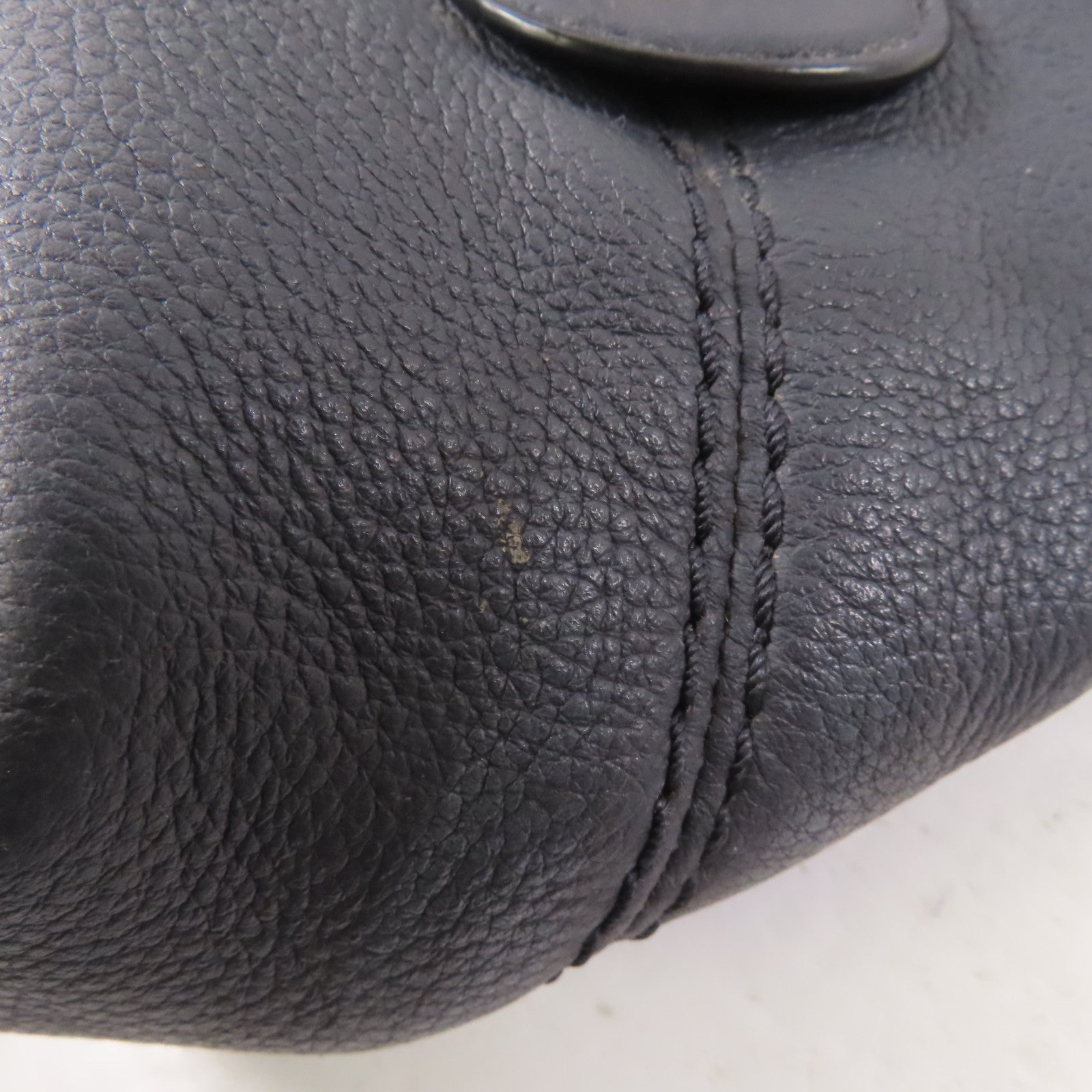 COACH 牛皮皮革Shoulder Bag金扣肩背袋深藍色