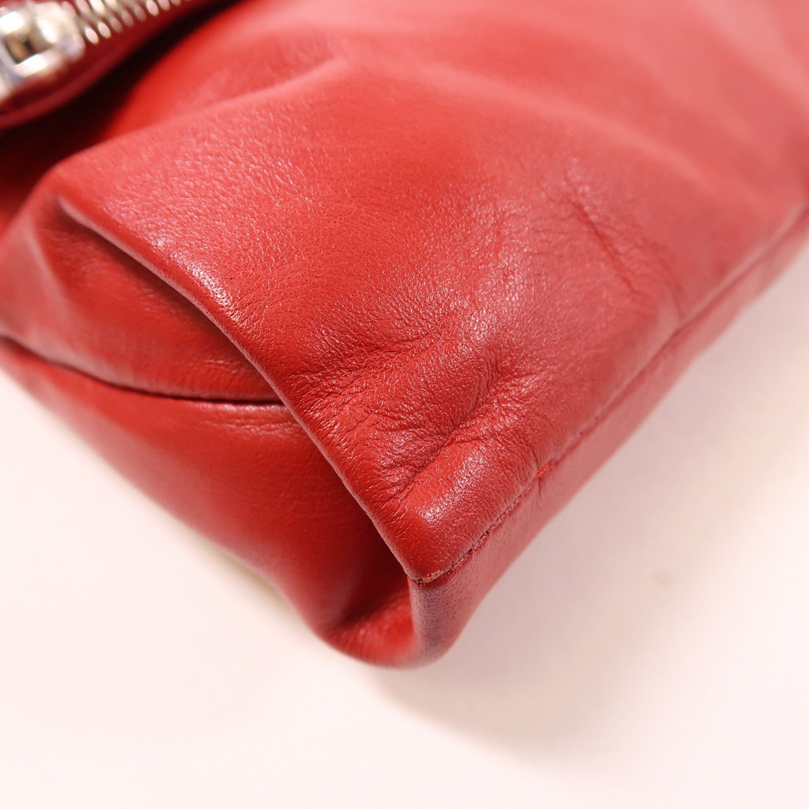 PRADA 牛皮皮革Clutch/Shoulder Bag銀扣手拿包/肩背袋