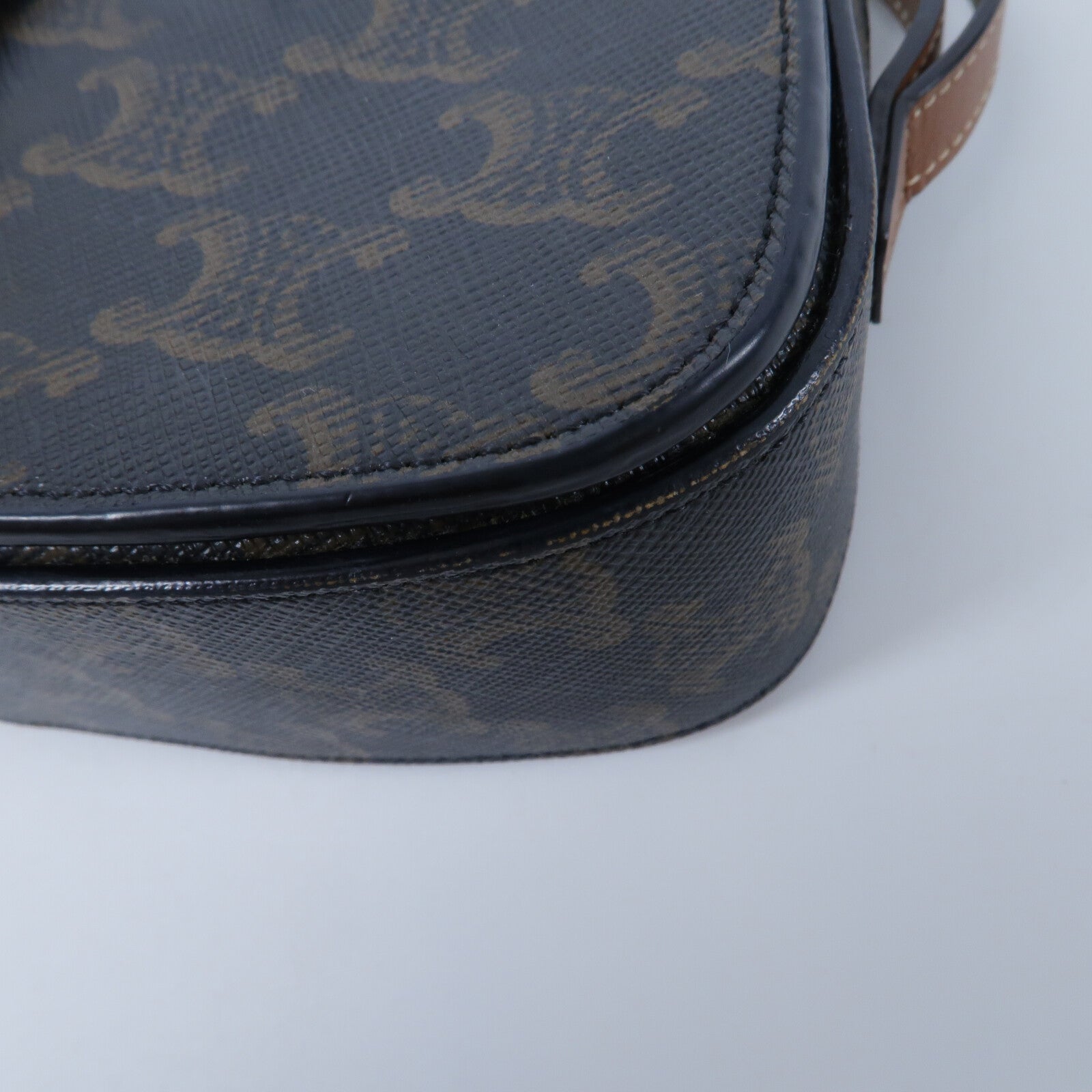 CELINE 塗層帆布Clutch On Strap Tabou手挽肩背兩用袋