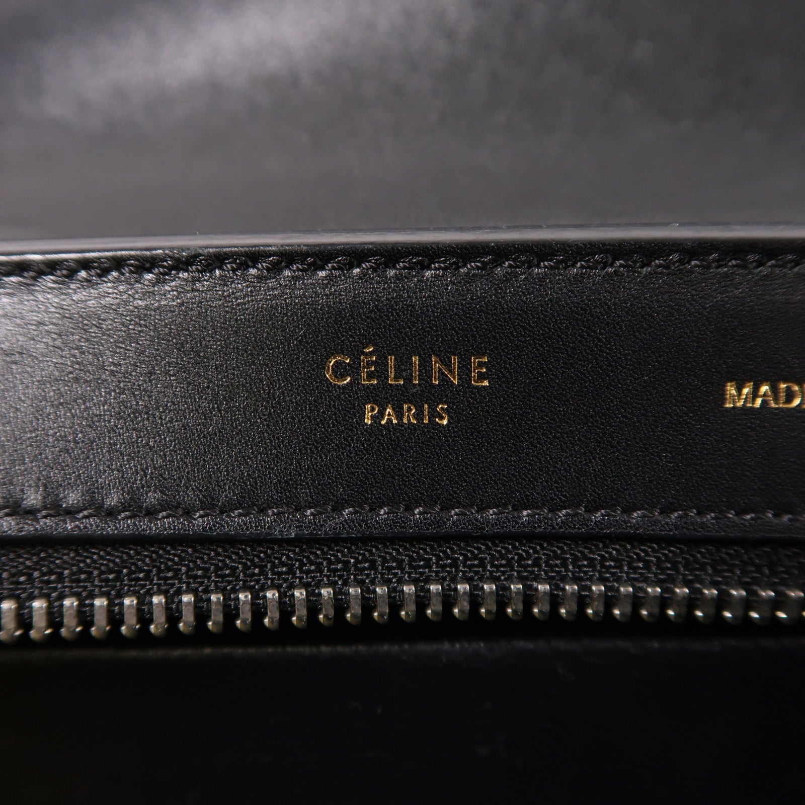 CELINE 牛皮皮革Trapeze銀扣手挽肩背兩用袋