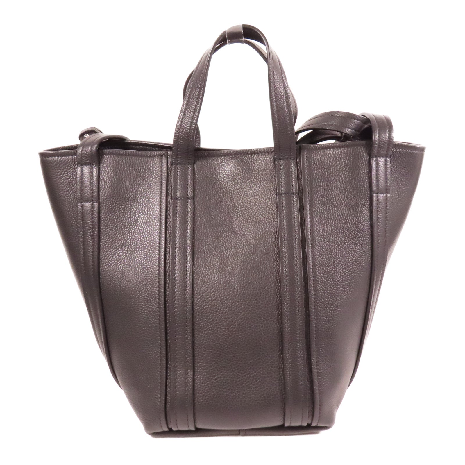 BALENCIAGA 牛皮皮革Everyday North South Tote銀扣手挽肩背兩用袋