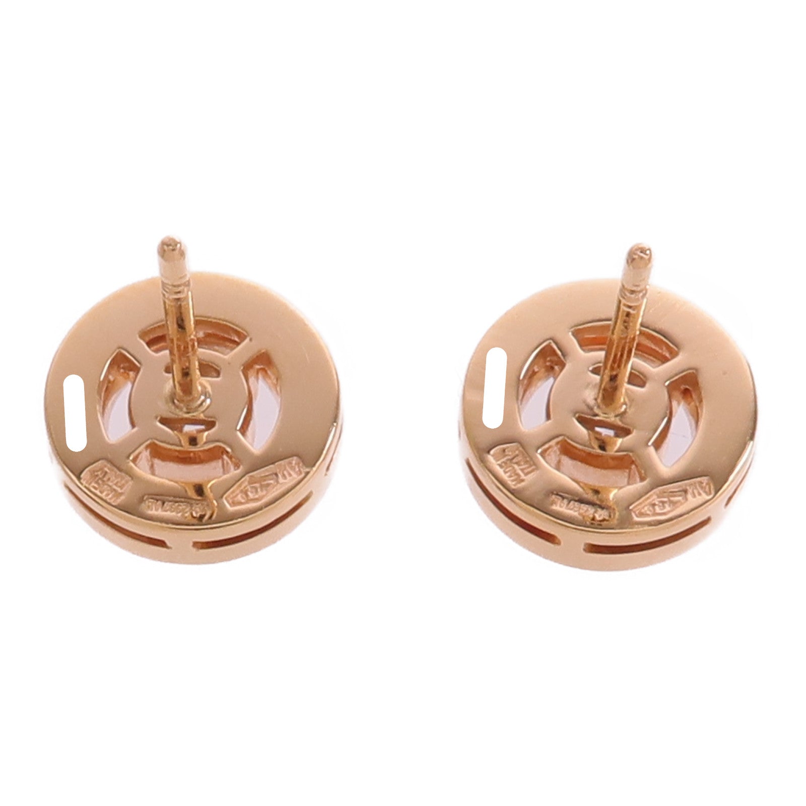 BVLGARI 18K玫瑰金Diamond Earring鑽石耳環