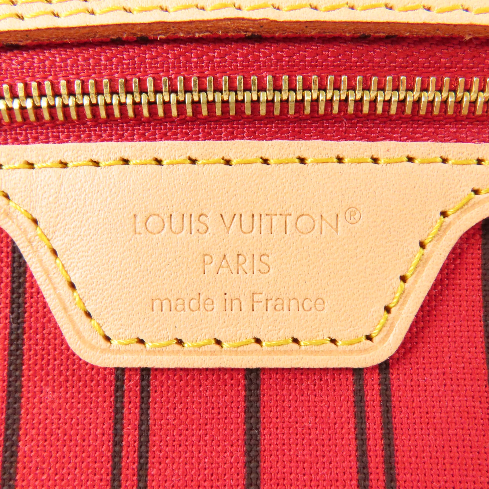 LOUIS VUITTON Monogram Neverfull Bandouliere Inside Out MM金扣手挽肩背兩用袋