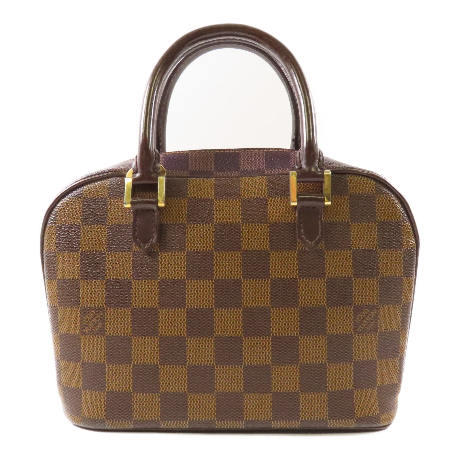 LOUIS VUITTON Damier Sarria Mini金扣手挽袋