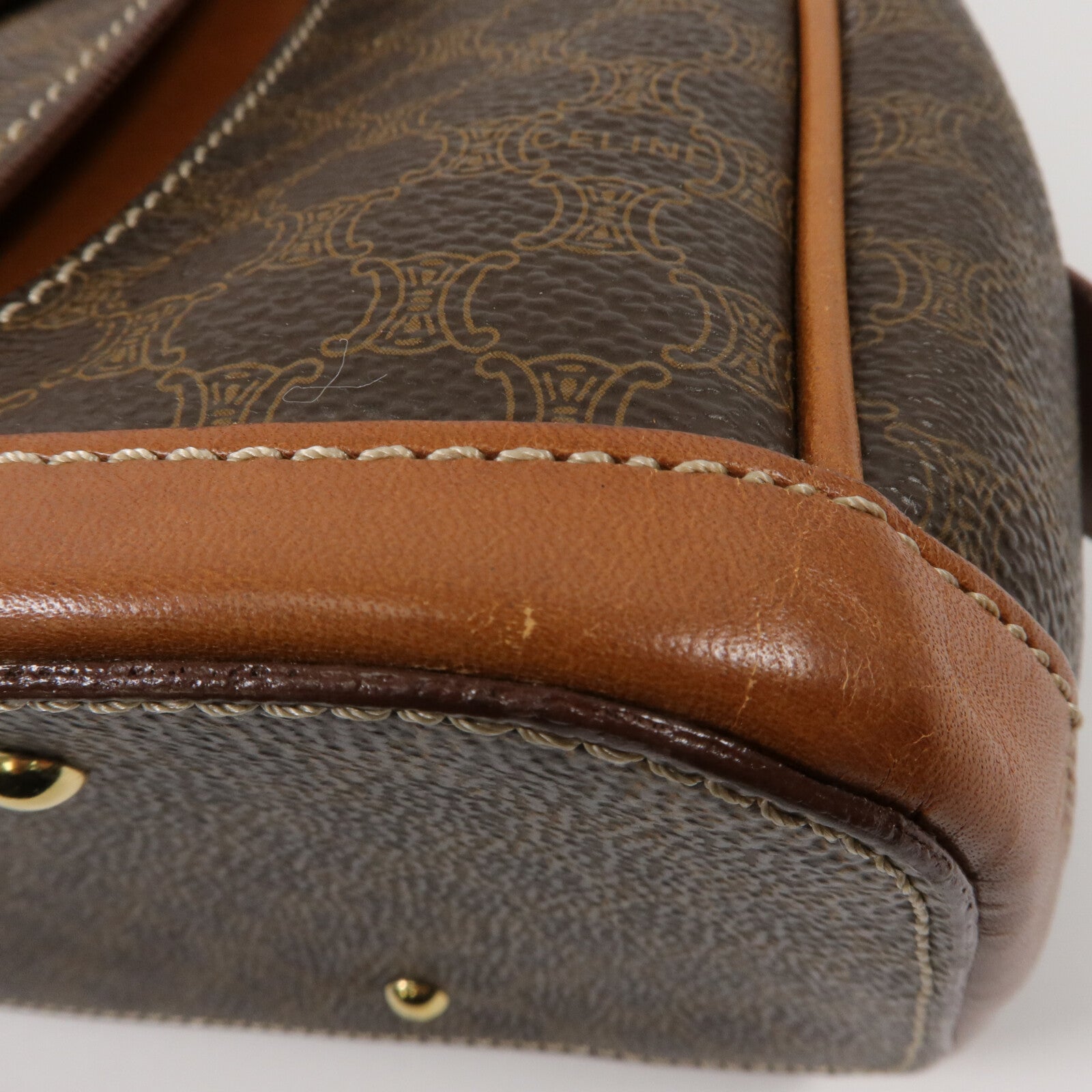 CELINE 塗層帆布Macadam Vintage Hand Bag手挽袋
