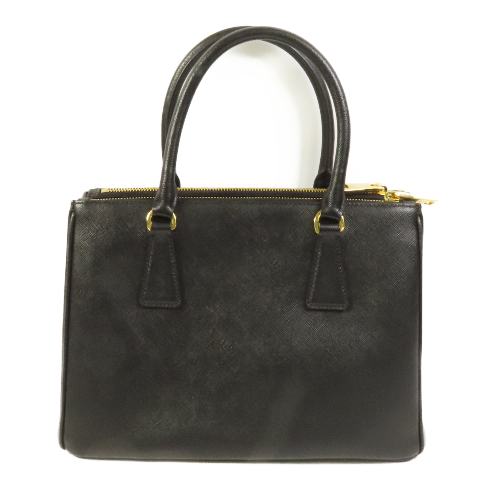 PRADA Saffiano皮革2Way Bag金扣手挽肩背兩用袋