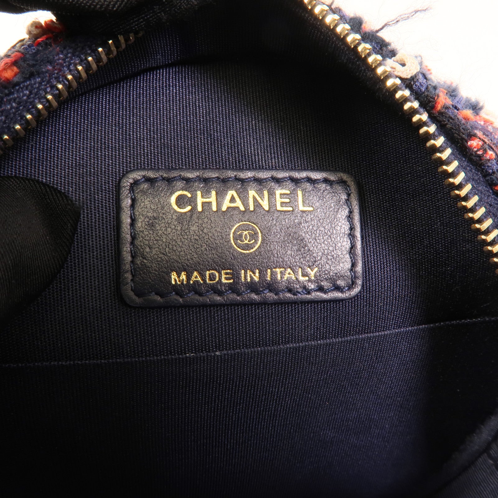 CHANEL Tweed Chain Shoulder肩背袋