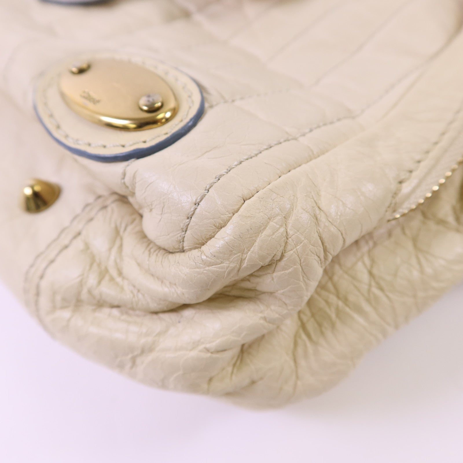 Chloe 牛皮皮革Handbag金扣手挽袋