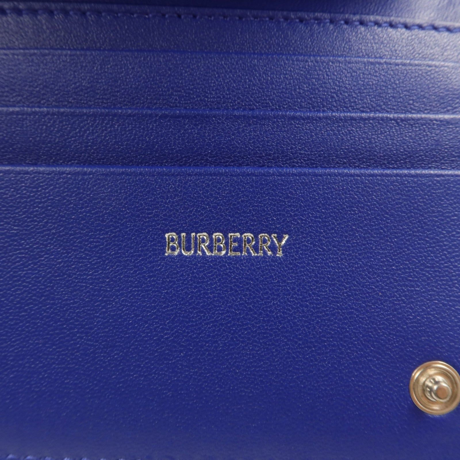 BURBERRY 棉質/聚氨酯/羊皮皮革Bifold Wallet長錢包
