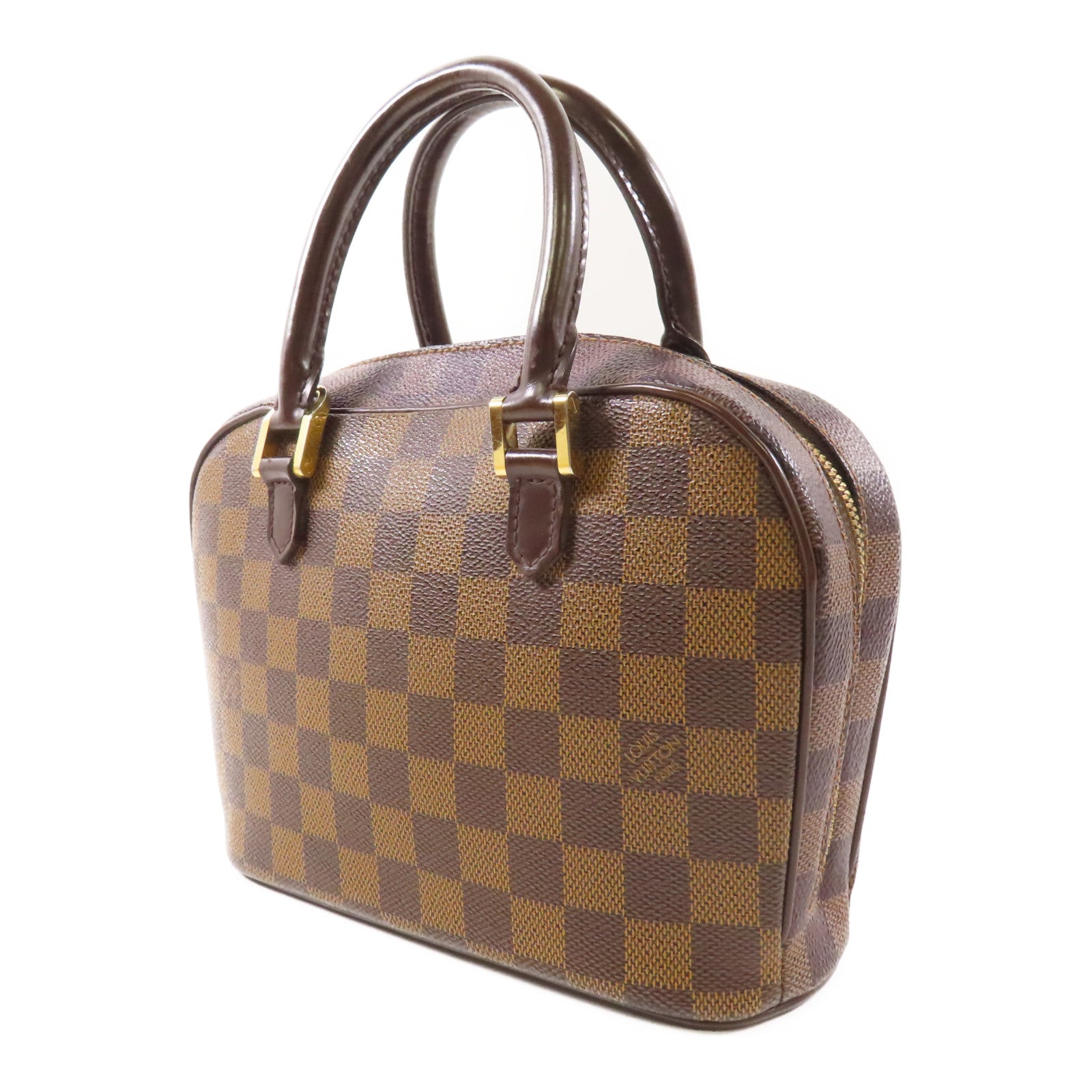 LOUIS VUITTON Damier Sarria Mini金扣手挽袋