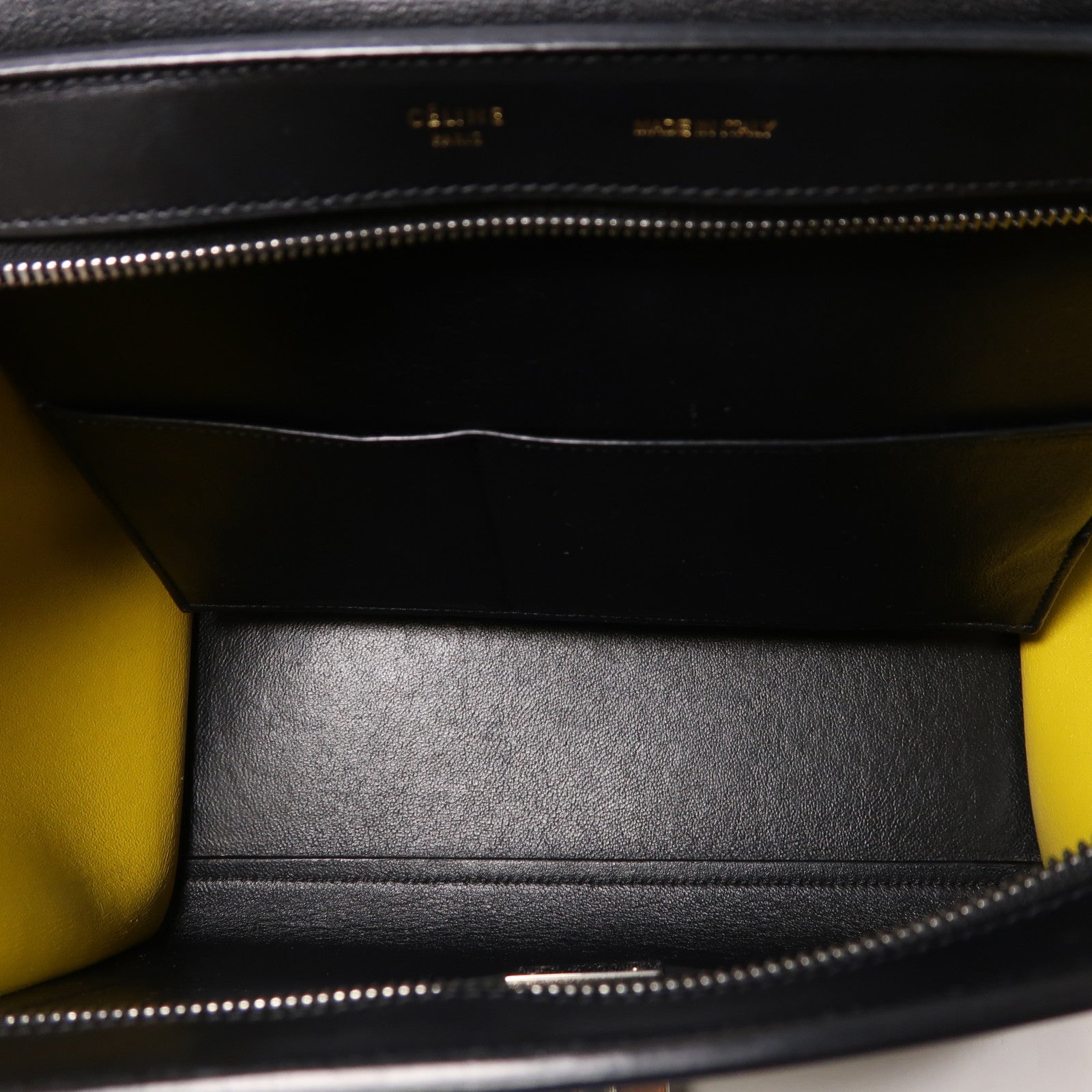 CELINE 牛皮皮革Trapeze銀扣手挽肩背兩用袋