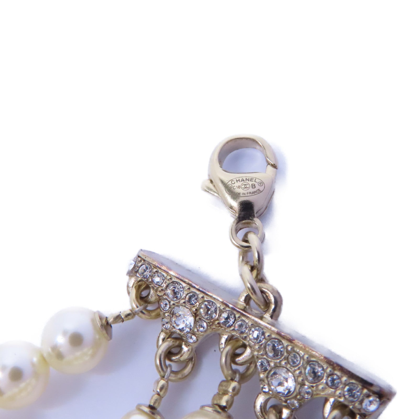 CHANEL 金屬Necklace項鍊白色