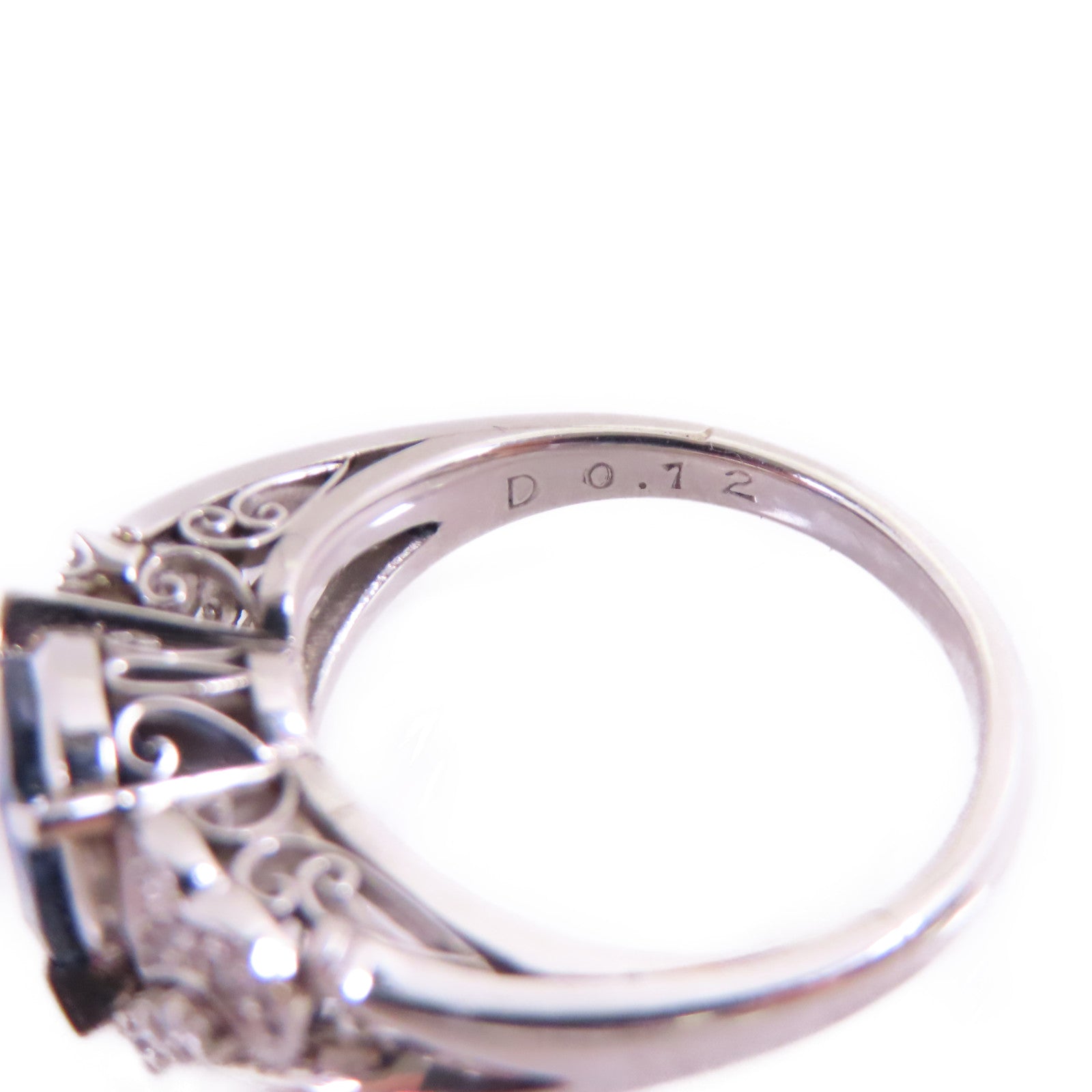 JEWELRY PM(PT)900鉑金/藍寶石/鑽石Sapphira Diamond Ring戒指US#5