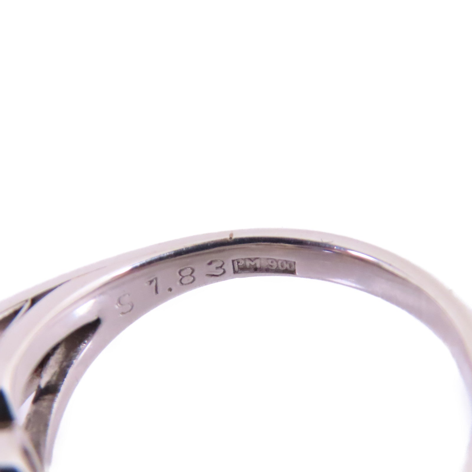 JEWELRY PM(PT)900鉑金/藍寶石/鑽石Sapphira Diamond Ring戒指US#5