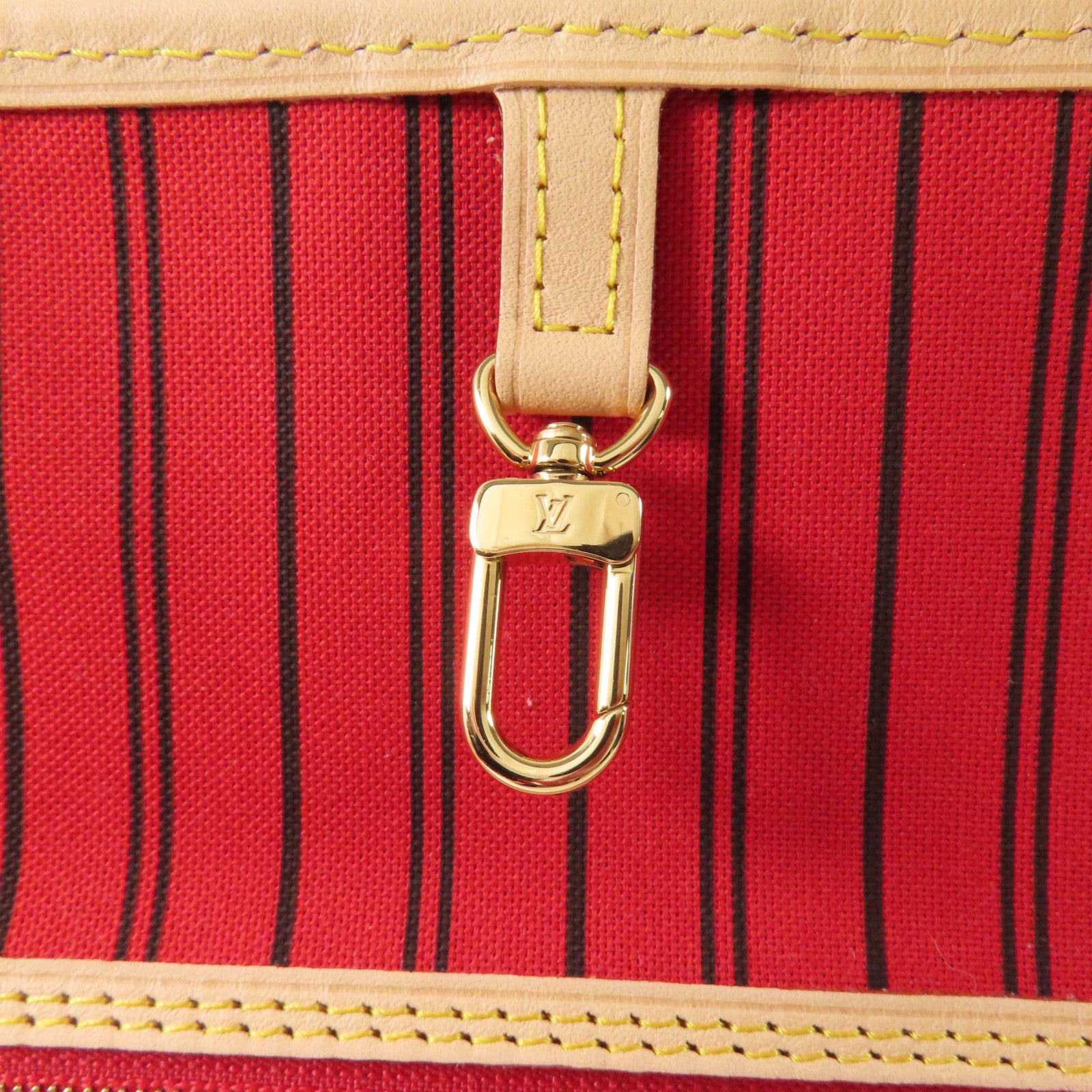 LOUIS VUITTON Monogram Neverfull Bandouliere Inside Out MM金扣手挽肩背兩用袋