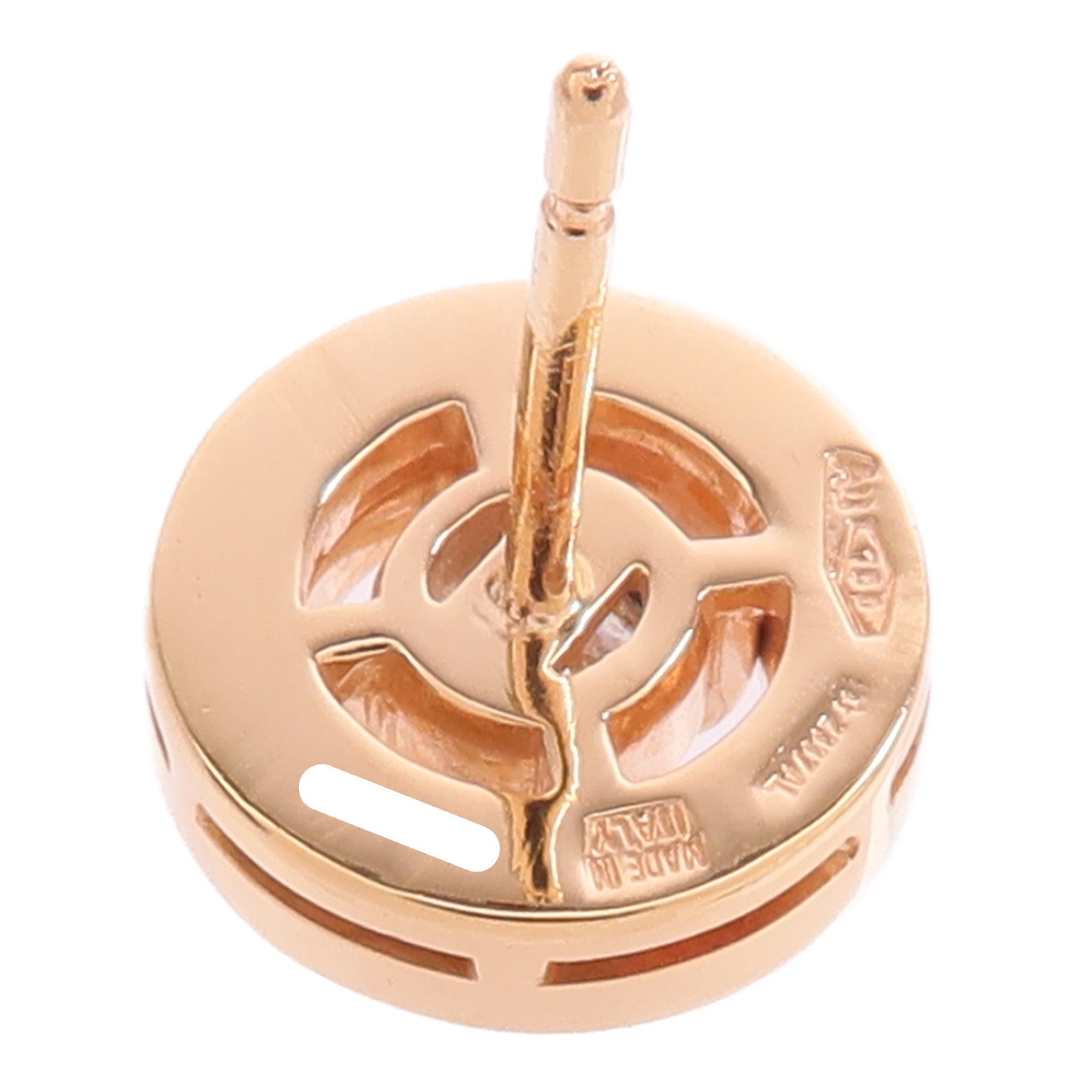 BVLGARI 18K玫瑰金Diamond Earring鑽石耳環