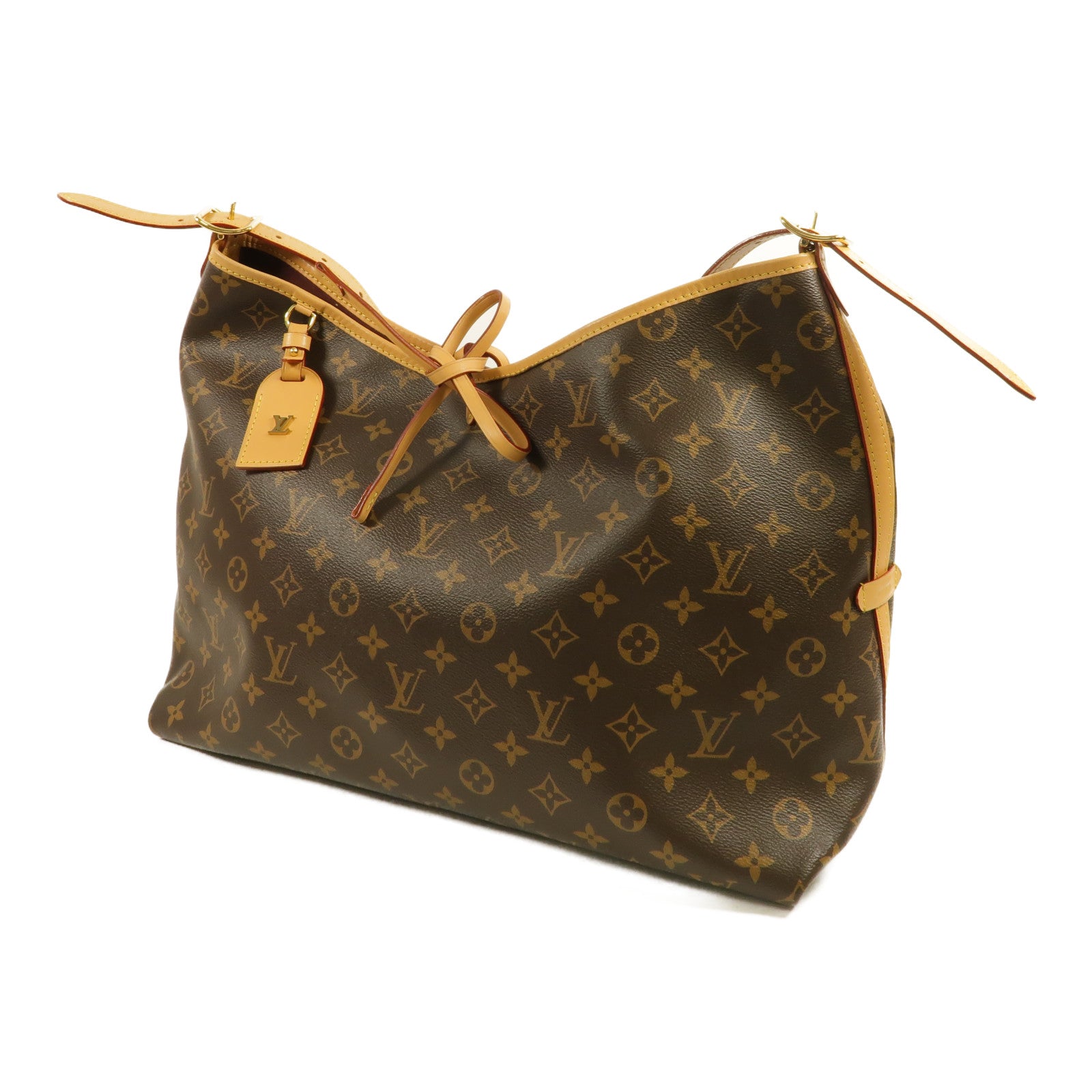 LOUIS VUITTON Monogram Carry All MM金扣肩背袋