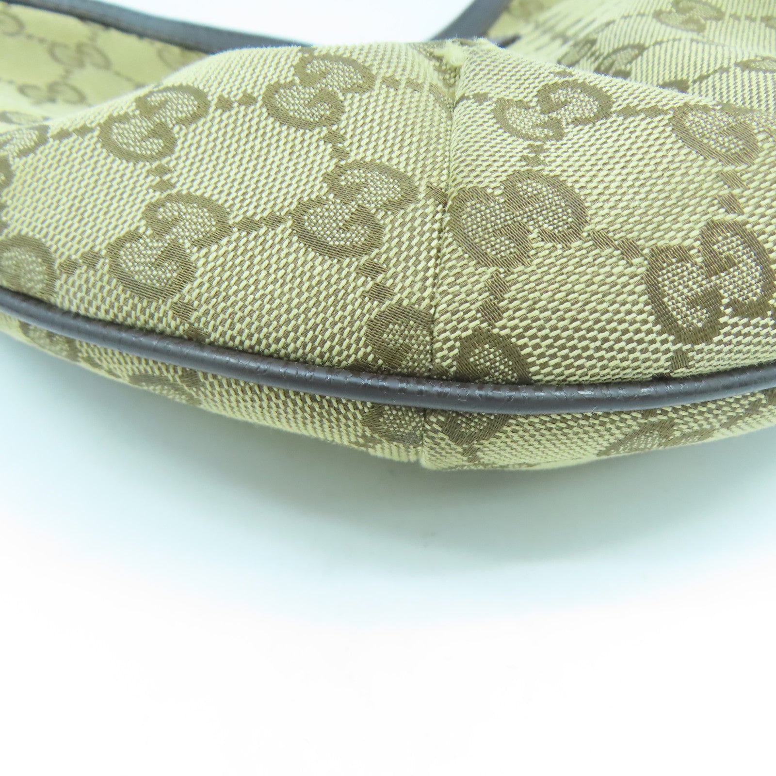 GUCCI 【清倉大減價】帆布Shoulder Bag銀扣肩背袋啡色– Brand GUCCI 【清倉大減價】帆布Shoulder Bag銀扣肩背袋啡色– Brand