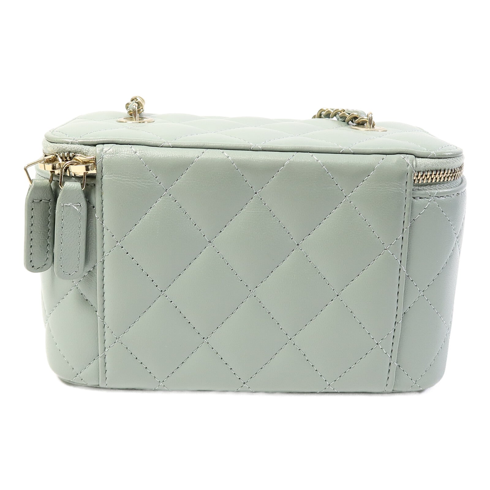CHANEL 羊皮皮革Vanity Case鏈帶肩背袋