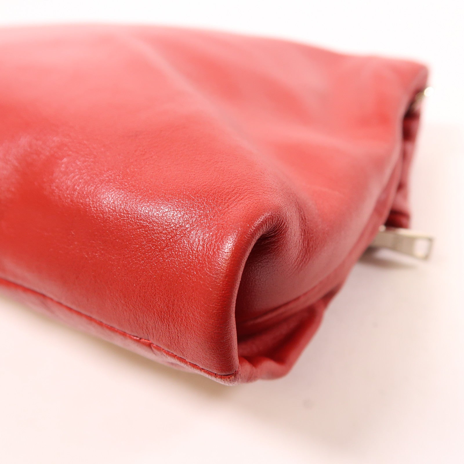 PRADA 牛皮皮革Clutch/Shoulder Bag銀扣手拿包/肩背袋