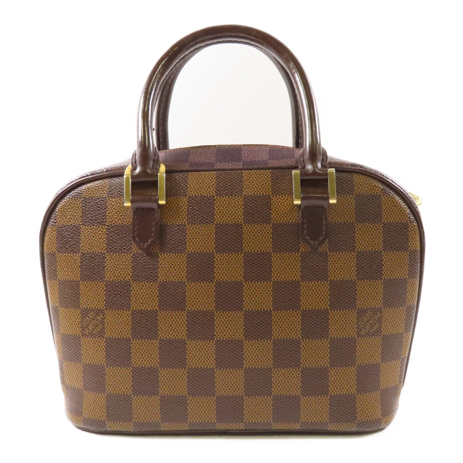 LOUIS VUITTON Damier Sarria Mini金扣手挽袋