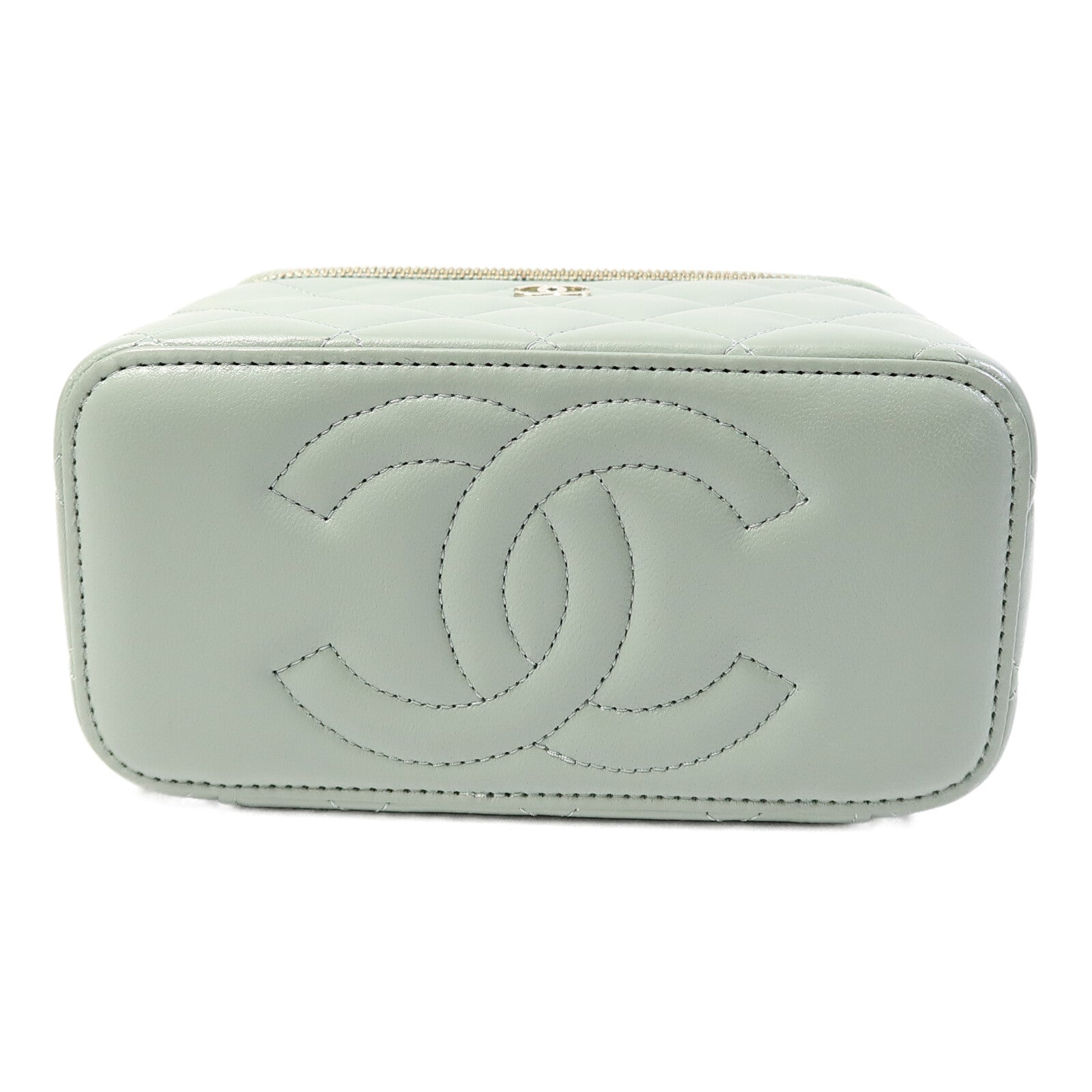 CHANEL 羊皮皮革Vanity Case鏈帶肩背袋