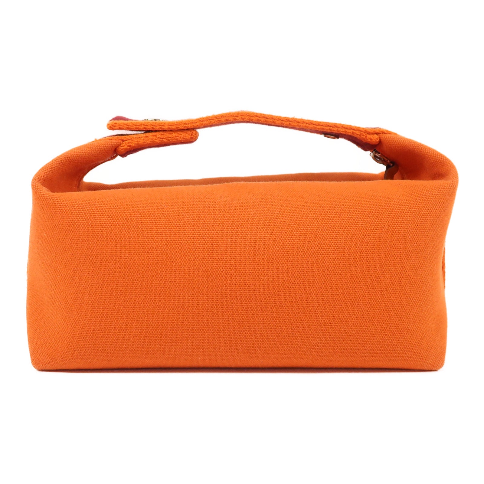 HERMES 帆布Bride A Brac銀扣手挽袋