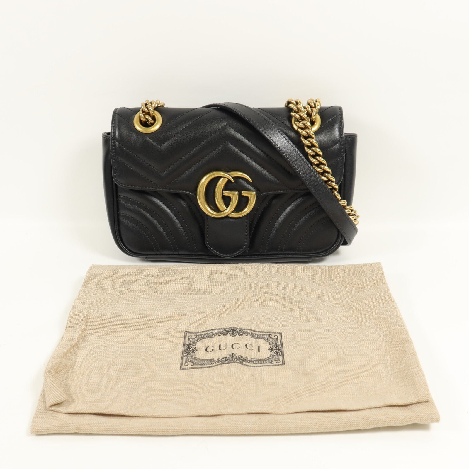 GUCCI GG Marmont鏈帶肩背袋