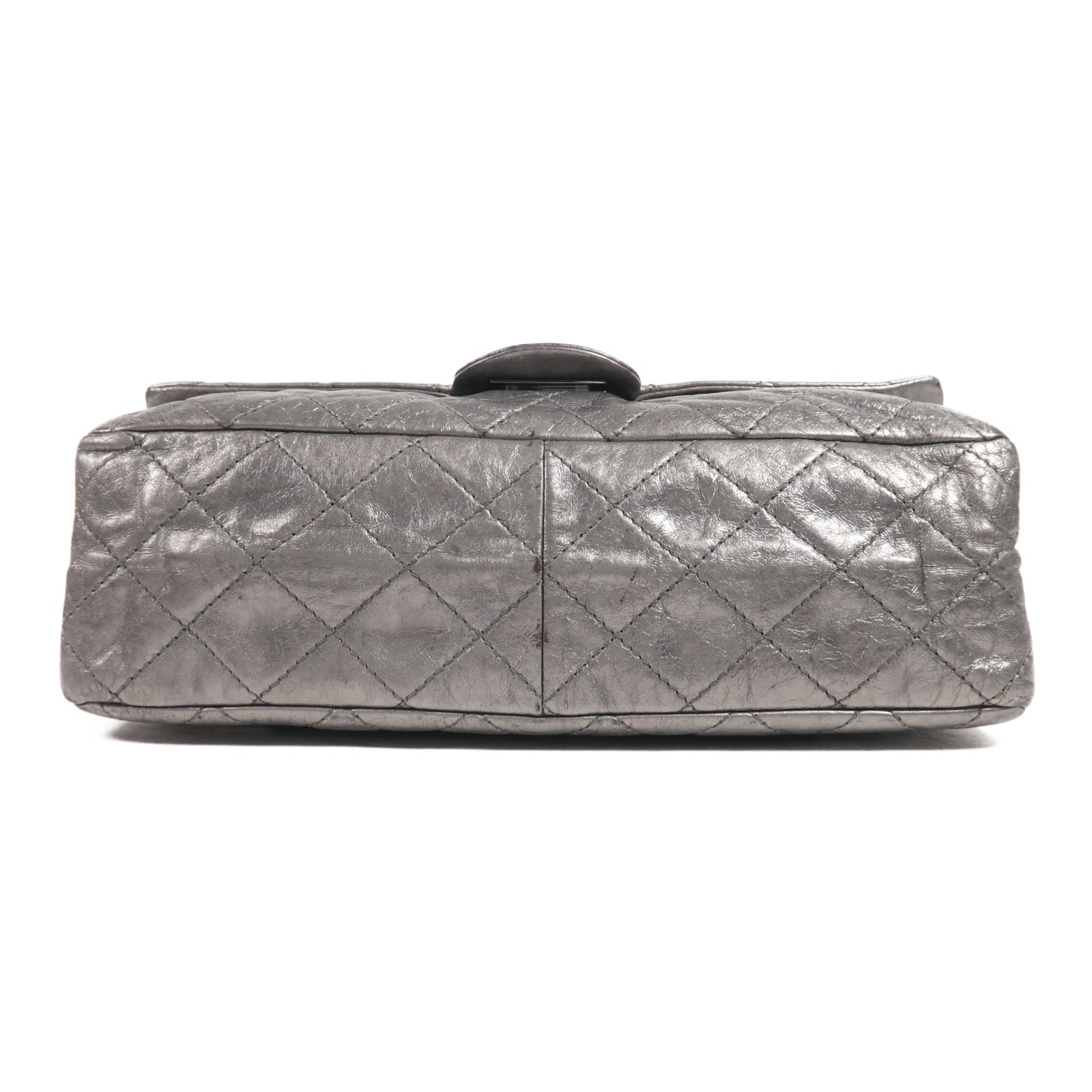 CHANEL 牛皮皮革Chanel 2.55銀扣鏈帶肩背袋