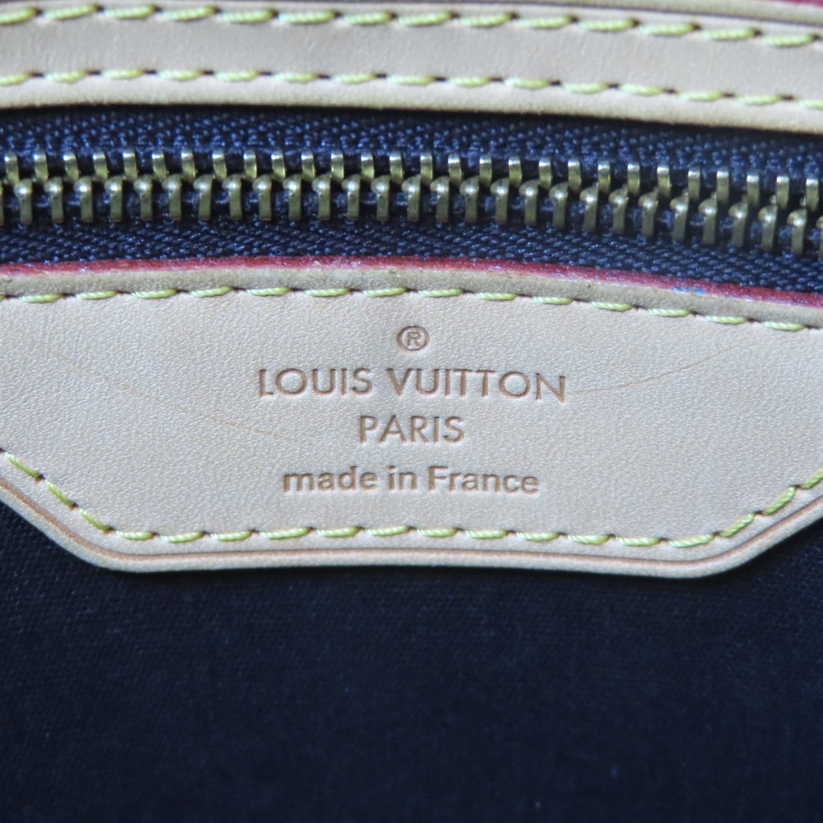 LOUIS VUITTON Monogram Vernis Blair MM金扣手挽肩背兩用袋酒紅色