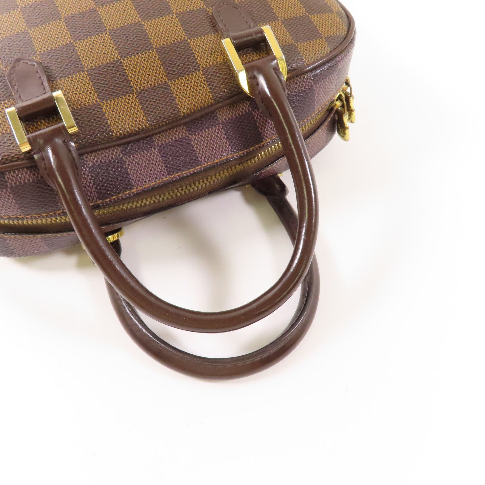 LOUIS VUITTON Damier Sarria Mini金扣手挽袋