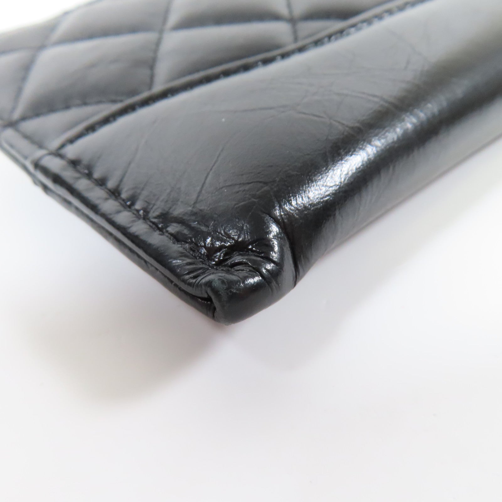 CHANEL【激減優惠】 牛皮皮革Long Wallet金扣長錢包