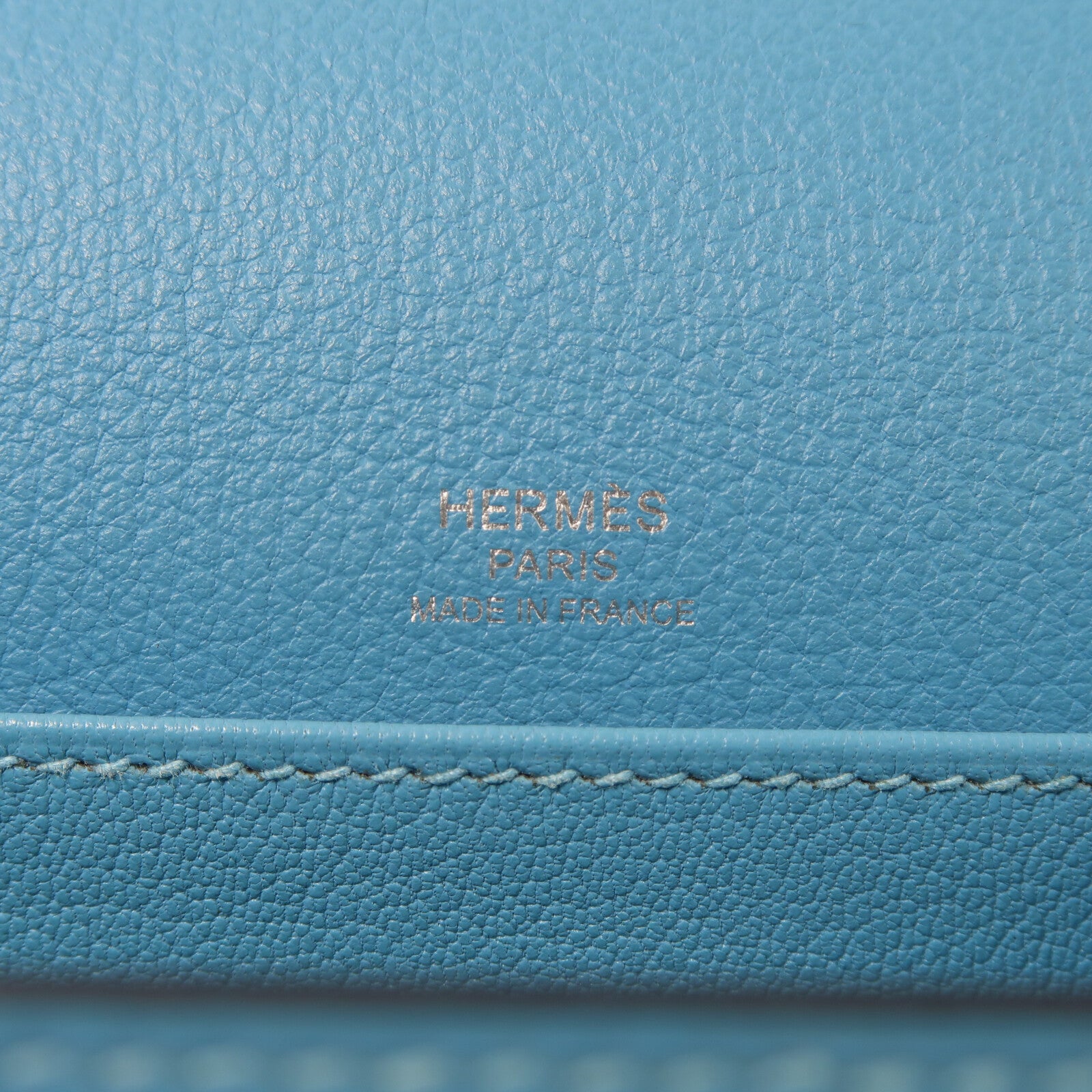 HERMES Evercolor皮革Roulis Mini銀扣肩背袋