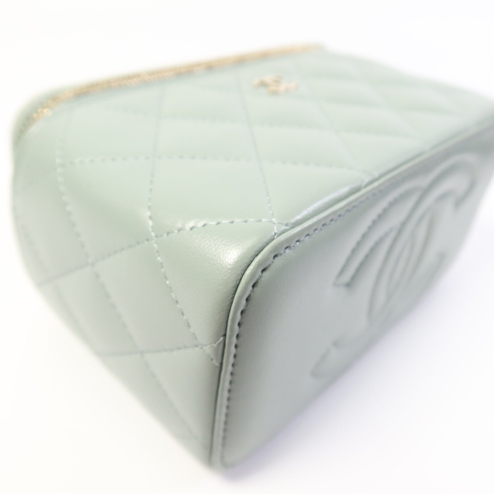 CHANEL 羊皮皮革Vanity Case鏈帶肩背袋