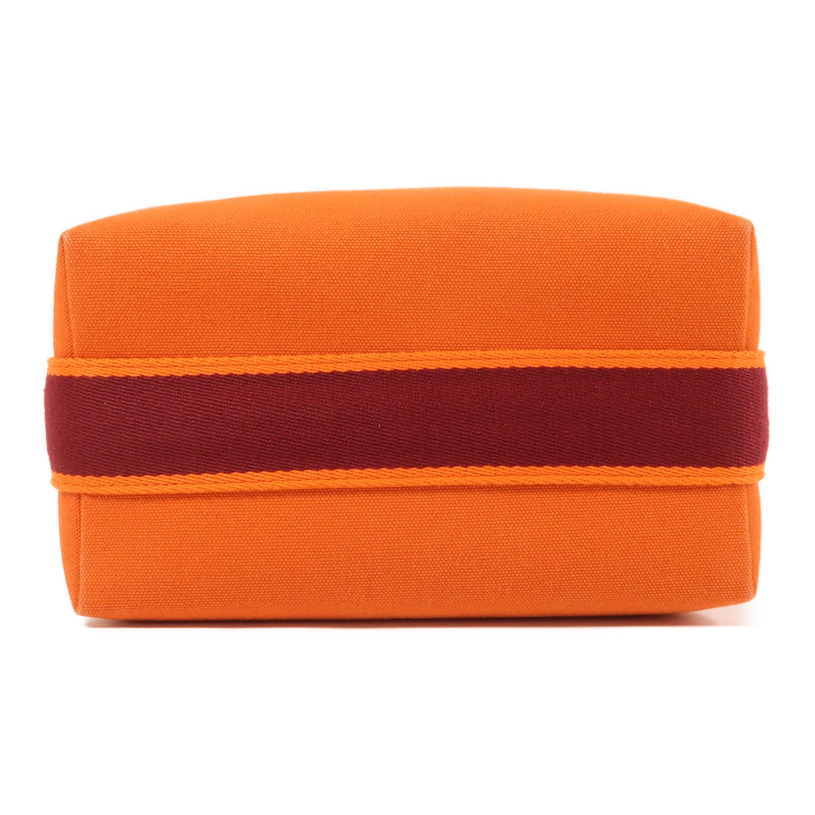 HERMES 帆布Bride A Brac銀扣手挽袋