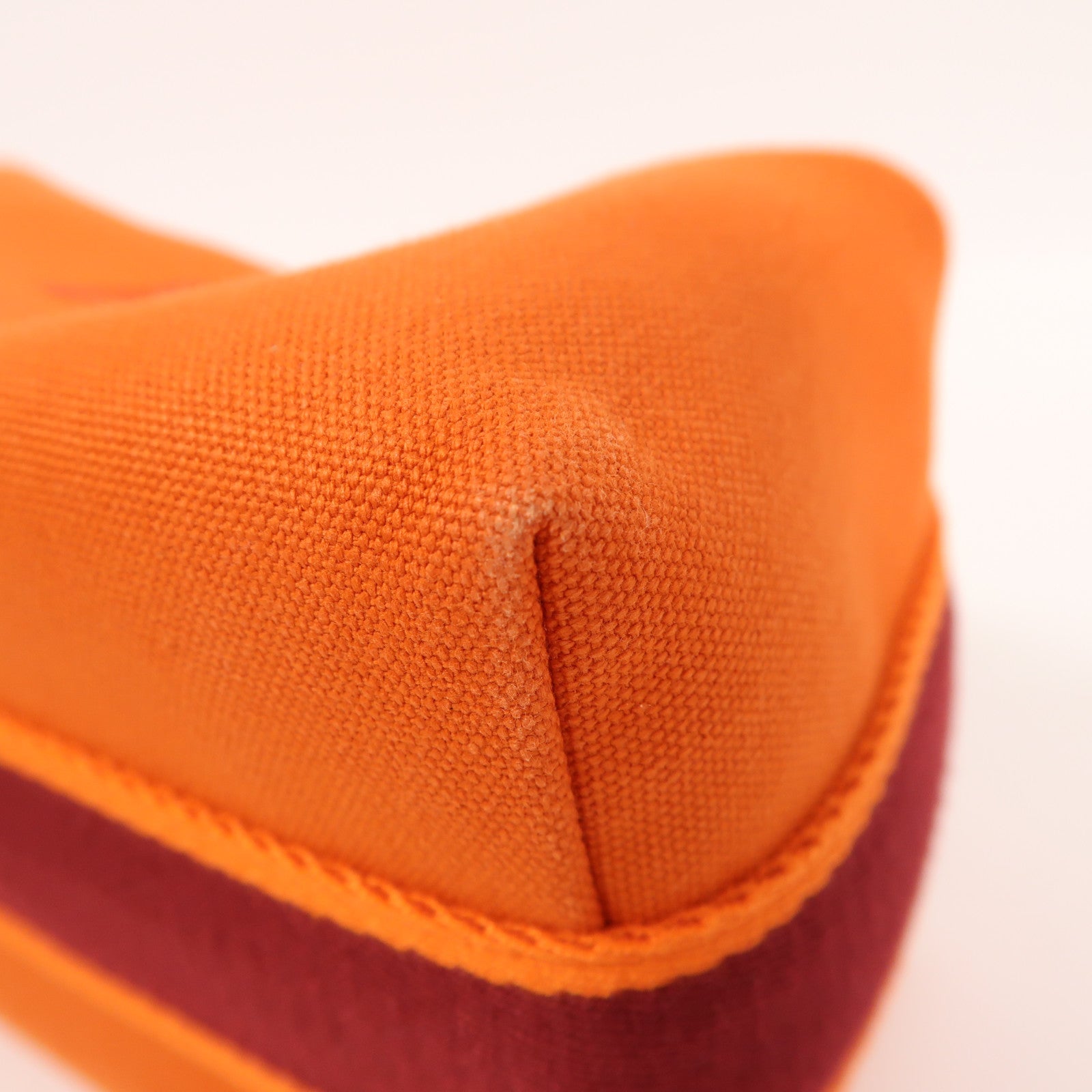 HERMES 帆布Bride A Brac銀扣手挽袋