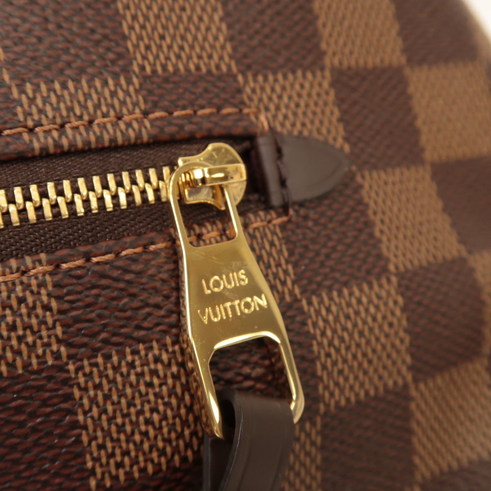 LOUIS VUITTON Damier Lena MM金扣肩背袋啡色