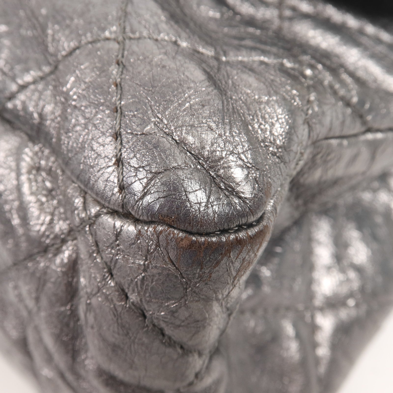 CHANEL 牛皮皮革Chanel 2.55銀扣鏈帶肩背袋