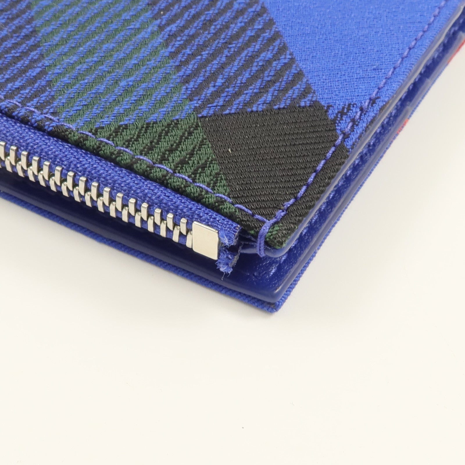 BURBERRY 棉質/聚氨酯/羊皮皮革Bifold Wallet長錢包