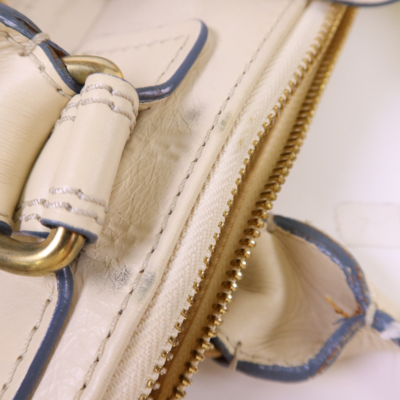 Chloe 牛皮皮革Handbag金扣手挽袋