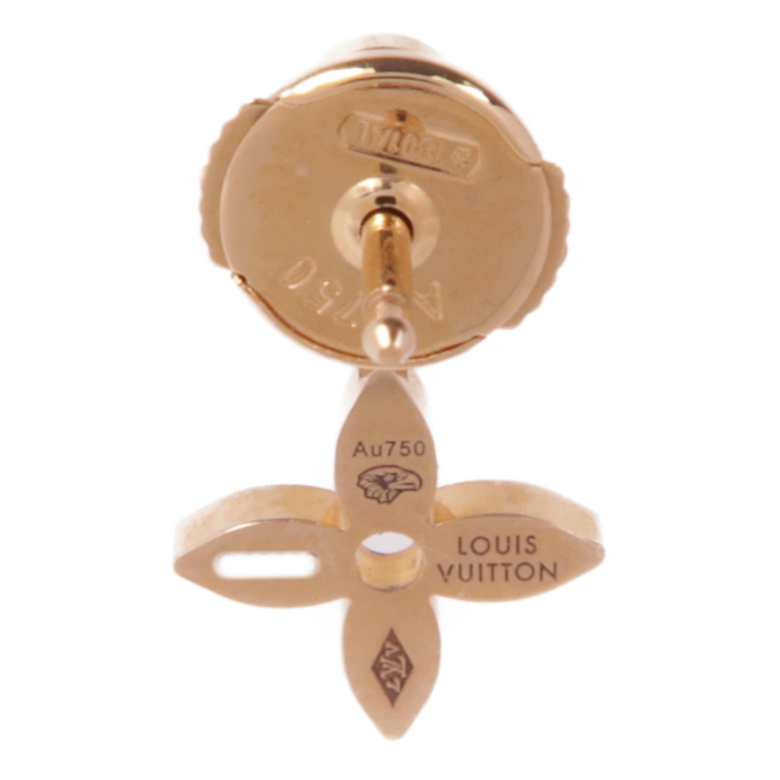 LOUIS VUITTON 18K玫瑰金Idylle Blossom Ear Stud鑽石耳環