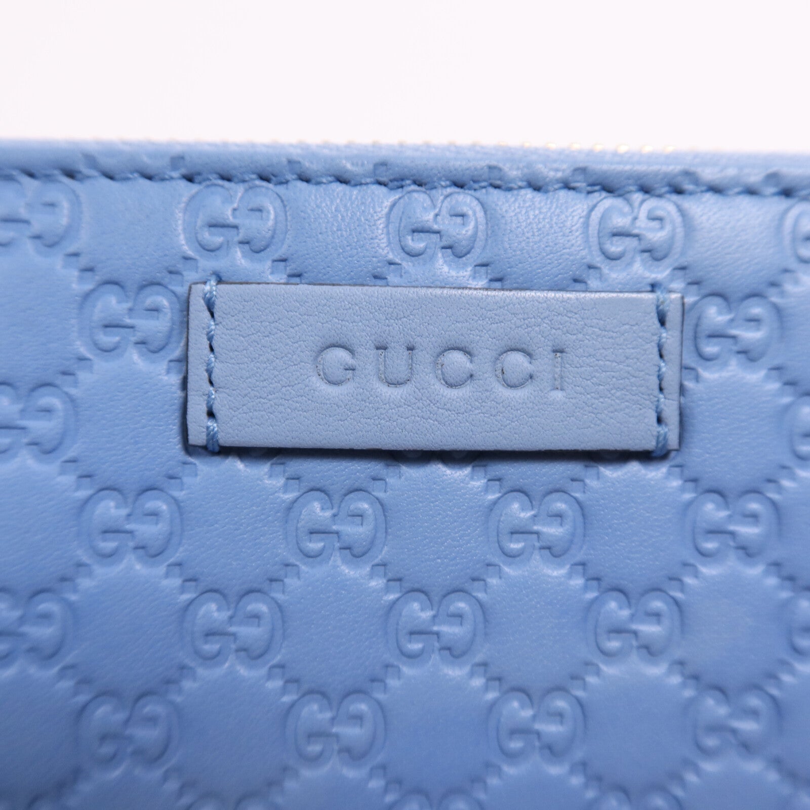 GUCCI 牛皮皮革Zipper Wallet金扣長錢包